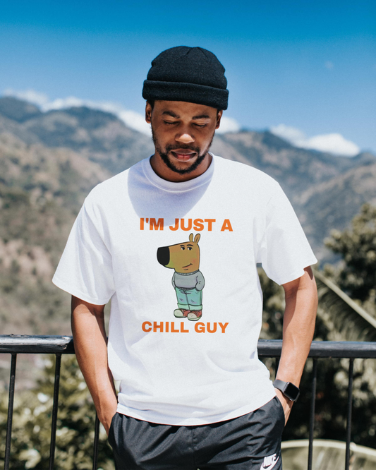 Chill Guy Printed Oversized T-Shirt