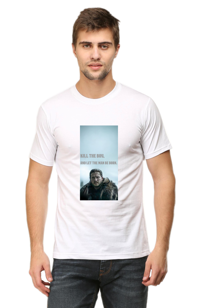 "Kill the Boy, Let the Man Be Born"– Iconic Jon Snow Quote T-shirt