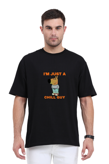 Chill Guy Printed Oversized T-Shirt