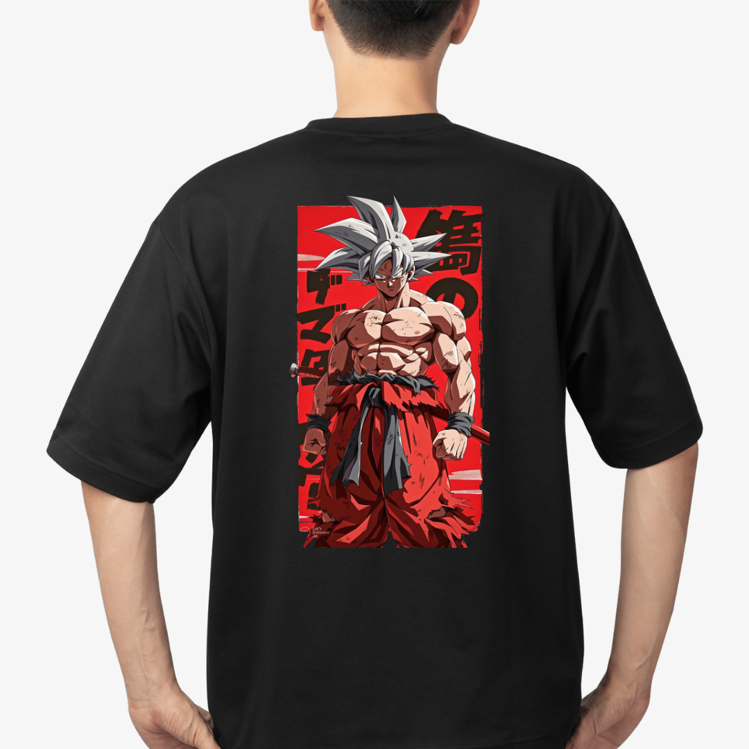 Power Unleashed: Goku Oversized T-shirt Drip